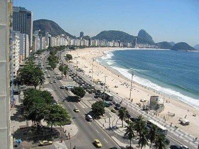 Vista Lateral Praia De Copacabana Río de Janeiro Exterior foto